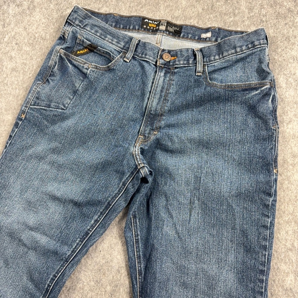 Ariat Rebar M4 Carbine Relaxed Bootcut Jeans Mens 36x32(36x30) Style 10016221 - Picture 12 of 13